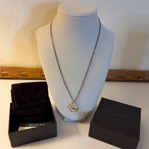 Gucci Silver Pendant Necklace
